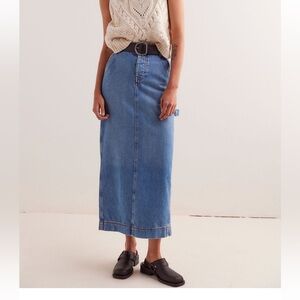 We The Free Francisco Denim Maxi Skirt People